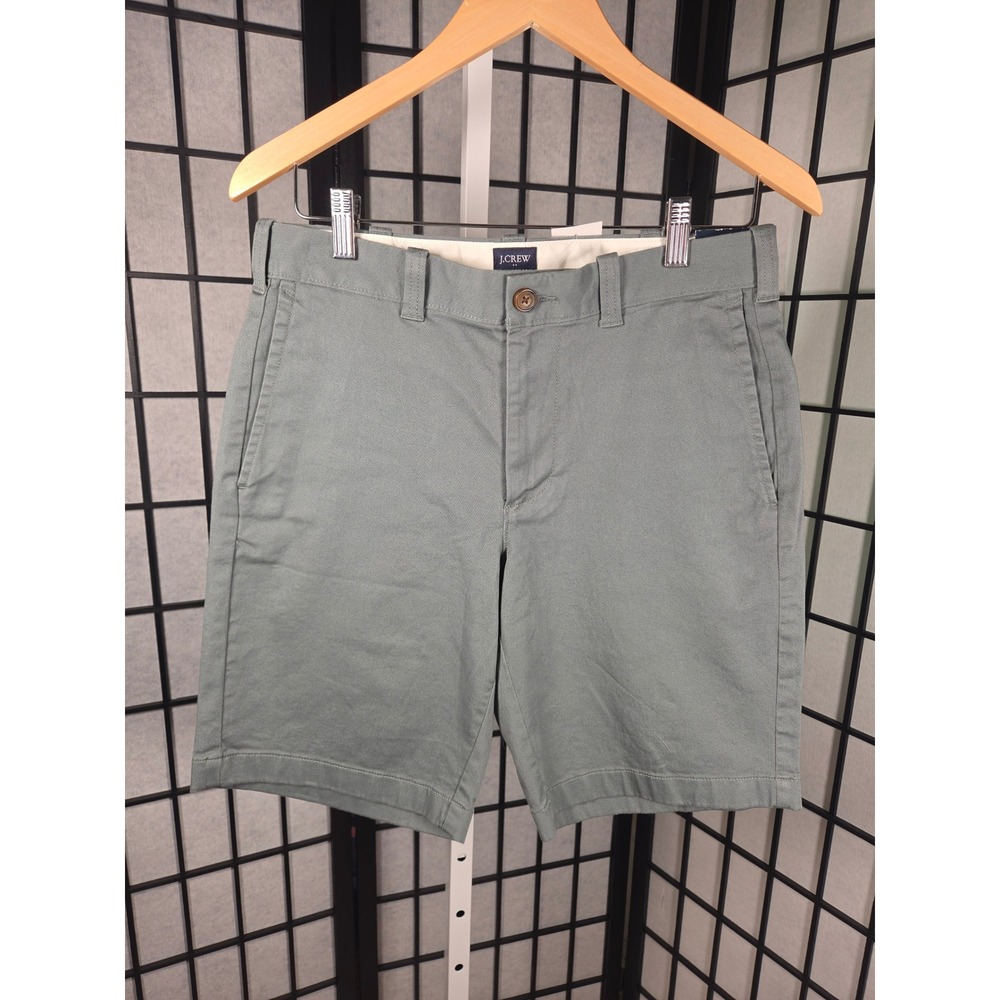 J.Crew Mens‎ 9 Inch Inseam Chino Shorts Dusty Green Size 29 NEW